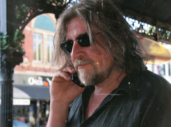 Werner hammerstingl outside gypsy bar in Melbourne, 2006